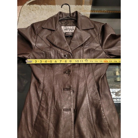 Pelle Studio Women's Black 100% Nylon Long Sleeve Buttons Style Casual Jacket S - Picture 11 of 12